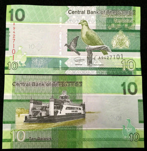 Gambia 10 Dalasis 2019 Banknote World Paper Money UNC Currency Bill Note