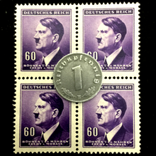 Load image into Gallery viewer, Rare WW2 German 1 Reichspfennig &amp; Unused Stamps Authentic WW2 Artifacts