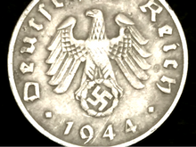 Load image into Gallery viewer, Rare Old WWII German Nazi War Coin One Reichspfennig 1944 D-Day World War 2 Artifact - Collectors Couch