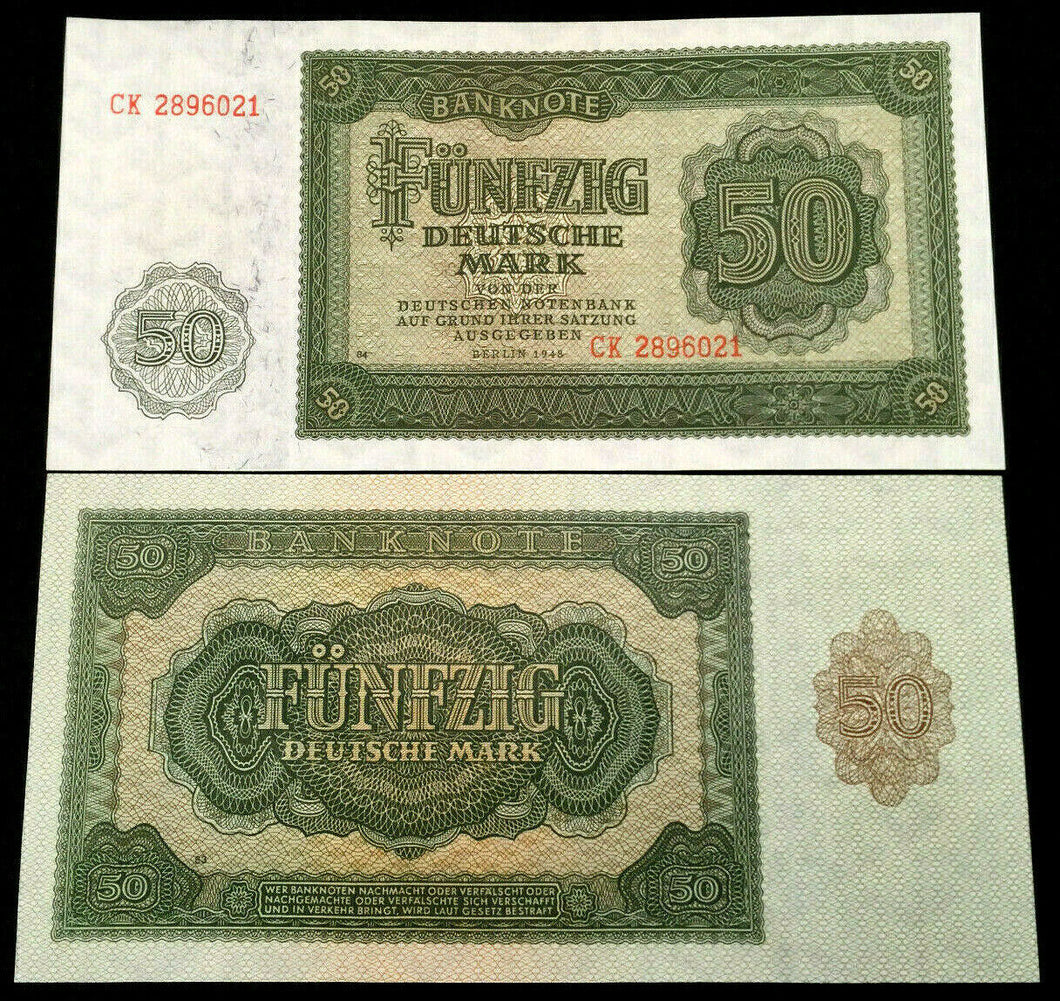 Germany Democratic Republic 50 Deutsche Mark P14B 1948 UNC Banknote