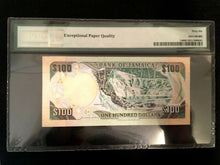 Load image into Gallery viewer, Jamaica $100 1986 World Paper Money UNC Currency - PMG Certified