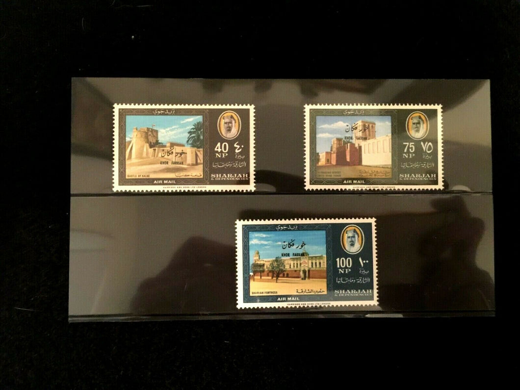 Sharjah Stamps Set of 3 - Vintage Historical Stamps- Antique Collectors Stamps - Collectors Couch