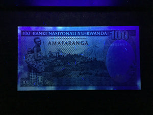 Rwanda Africa 100 Francs 1989 Banknote World Paper Money UNC Currency Bill Note