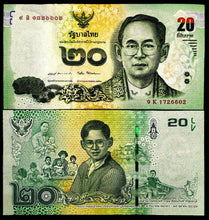 Load image into Gallery viewer, Thailand 20 Baht King Rama Banknote World Paper Money UNC Currency Bill Note