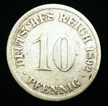 Load image into Gallery viewer, Historical Antique- German 10 Pfennig Coin - More than 100 Years Old Coin - Collectors Couch