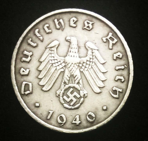 Rare Authentic Antique German Nazi WWII 1 Rp Zinc Coin - World War II Artifact