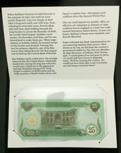 Load image into Gallery viewer, Iraq The Gulf War 25 Dinar - US-Led Coalition That repulsed Saddam In 1991