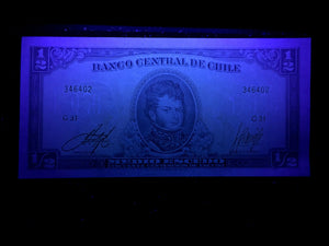 Chile Half Escudo 1962-75 Banknote World Paper Money UNC Currency Bill Note