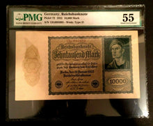 Load image into Gallery viewer, Antique Rare Historical 10000 German Mark 1922 - UNC PMG Certified EPQ - L5