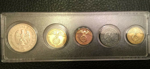 Rare WW2 German Coin Collection SILVER Coin - Rare Antique Historical - Collectors Couch