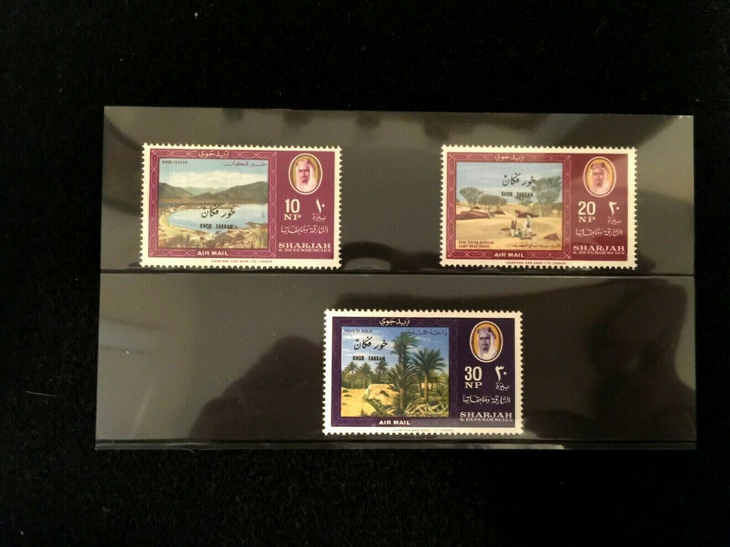 Sharjah Stamps Set of 3 - Vintage Historical Stamps- Antique Collectors Stamps