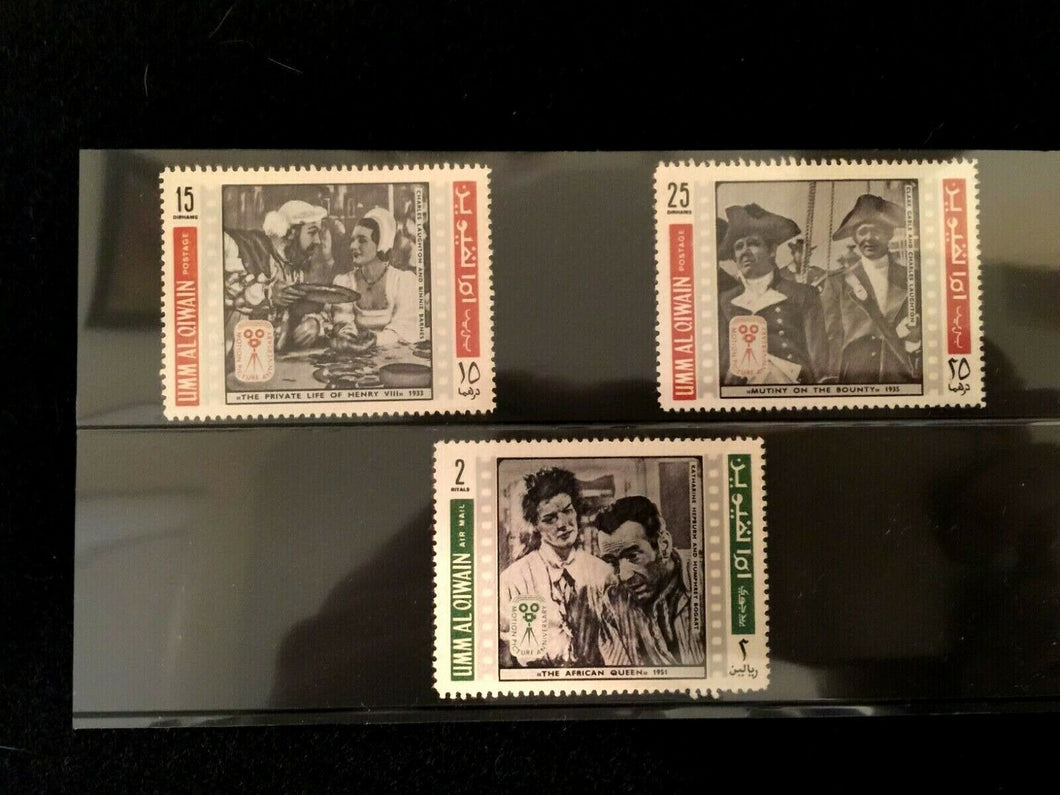 Umm al-Quwain - Stamps Set of 3 - Vintage Historical Stamps- Collectors Stamps - Collectors Couch