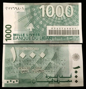Lebanon 1000 Livres 2004 Banknote World Paper Money UNC Currency Bill Note