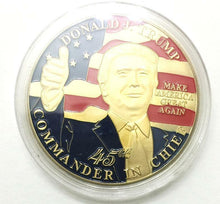 Load image into Gallery viewer, ✯ DONALD TRUMP ✯ US GOLD EAGLE ✯ GREAT NOVELTY GIFT ✯ WITH WOODEN SOUVENIR✯