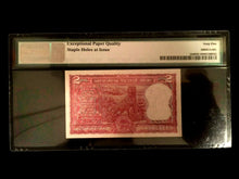 Load image into Gallery viewer, India 2 Rupees 1977 Banknote World Paper Money UNC - PMG Certified - Collectors Couch