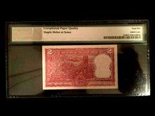 Load image into Gallery viewer, India 2 Rupees 1977 Banknote World Paper Money UNC - PMG Certified