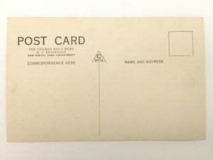 Antique WW1 Rare Postcard- Yanks Going Into Actiona France - Historical Artifact