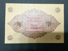 Load image into Gallery viewer, Germany 10 Two Mark 1920 Bill - Uncirculated - Consecutive Numbers