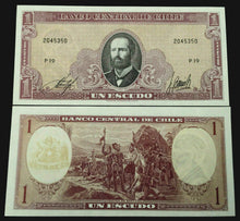 Load image into Gallery viewer, Chile 1 Escudo 1964 Banknote World Paper Money UNC Currency Bill Note - Collectors Couch