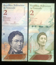 Load image into Gallery viewer, VENEZUELA TWO 2 Bolivares Soberanos World Paper Money UNC Currency Bill