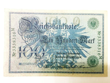 Load image into Gallery viewer, German Rare 2 Rp Coin with Stamp &amp; 100 Mark Bill in Disp frame