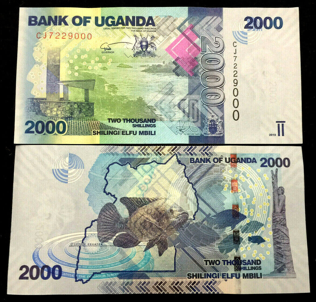 Uganda 2000 Shillings 2019 Banknote World Paper Money UNC Currency Bill Note