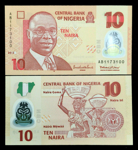 Nigeria 10 Naira Banknote World Paper Money UNC Currency Bill Note - Collectors Couch