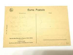Antique WW1 Rare Postcard - Batterie Whilhem II at Knocke Belgium - Antique