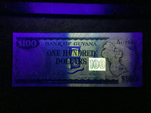 Load image into Gallery viewer, GUYANA 100 Dollars Year 1999 Banknote World Paper Money UNC