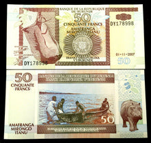 Load image into Gallery viewer, Burundi 50 Francs 2007 Banknote World Paper Money UNC Currency Bill Note