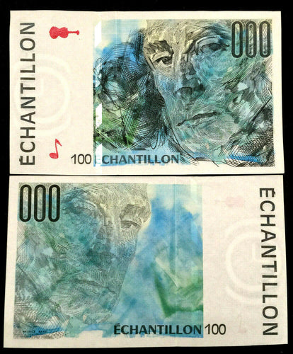France 100 Enchatillon Banknote World Paper Money UNC Currency Bill Note - Collectors Couch