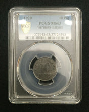 Load image into Gallery viewer, 1920 German Empire 10 Reichspfennig PCGS MS63 Rare Coin - Collectors Couch