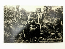 Load image into Gallery viewer, Antique WW1 Rare Postcard - Amrican Heavy Artillery Moving Into Action - France