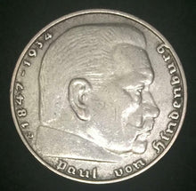 Load image into Gallery viewer, German WW2 Rare Old 2 and 5 Reichsmark  SILVER Coins with EAGLE - Collectors Couch