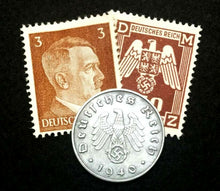 Load image into Gallery viewer, Authentic German Rare Coin and Stamps WORLD WAR 2