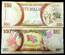 Load image into Gallery viewer, GUYANA 50 Dollars 2016 Commemorative UNC