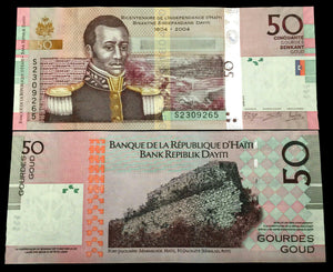 Haiti 50 Gourdes 2014 Banknote World Paper Money UNC Currency Bill Note