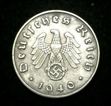 Load image into Gallery viewer, Authentic Rare Old German WWII Coin and Stamps - Hold a Piece of WWII History