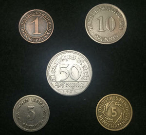 Rare Authentic German Coin Set Secure in Display Case - Great Collectors Set - Collectors Couch