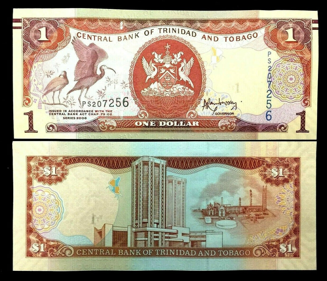 Trinidad And Tobago 1 Dollar Year 2006 Banknote World Paper Money UNC