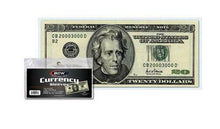 Load image into Gallery viewer, 200 Regular Dollar Bill Currency Sleeves - Money Holders- Protectors