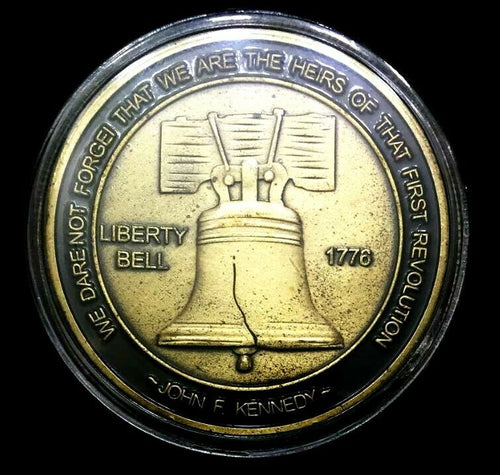 Don't Tread on Me - Liberty Bell  ✯✯ United We Stand Challenge Coin ✯✯