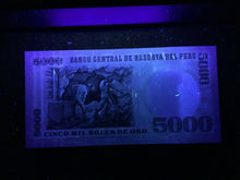 Load image into Gallery viewer, PERU 5000 SOLES Banknote World Paper Money UNC Currency Bill Note - Collectors Couch