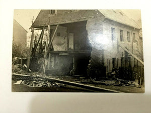 Antique WW1 Rare Postcard - A house in Berlin After Bombarding - Historical