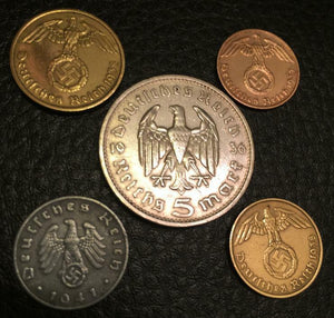Rare WW2 German Coin Collection SILVER Coin - Rare Antique Historical