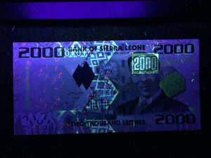 Sierra Leone Africa 2000 Leones 2010 Banknote World Paper Money UNC Currency