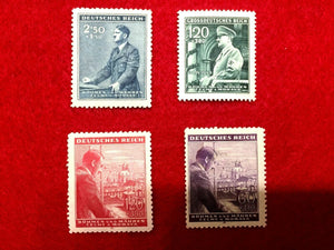 Authentic Rare German 20 Mark Bill & German 2 Mark Silver Coin & Stamps - Collectors Couch