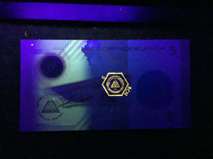 Nicaragua 5 Cordobas Polymer Banknote World Paper Money UNC Currency Bill Note - Collectors Couch