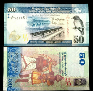 Sri Lanka 50 Rupees 2016 Banknote World Paper Money UNC Currency Bill Note
