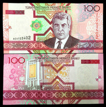 Load image into Gallery viewer, Turkmenistan 100 Manat 2005 Banknote World Paper Money UNC Currency Bill Note - Collectors Couch